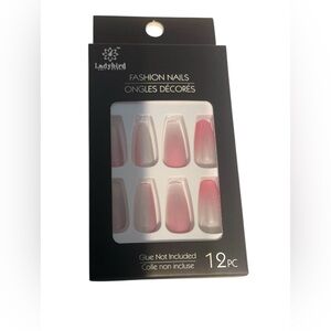 🤍💖Fashion Nails - Pink and White Ombre Set